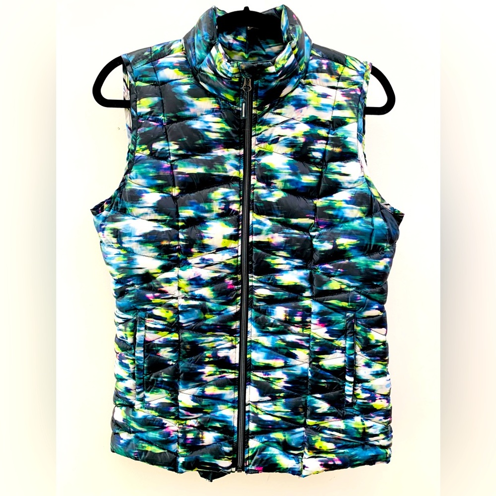 Tangerine Multicolored Down Quilted Puffer Vest